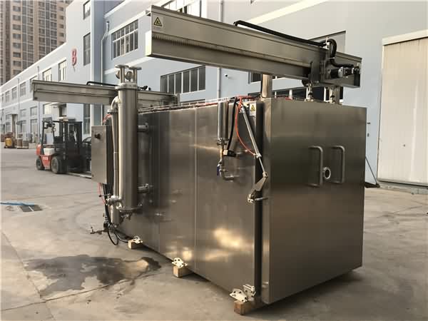 預冷機抽真空，快速將物料降溫